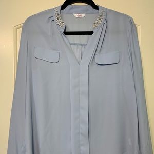 Light blue blouse